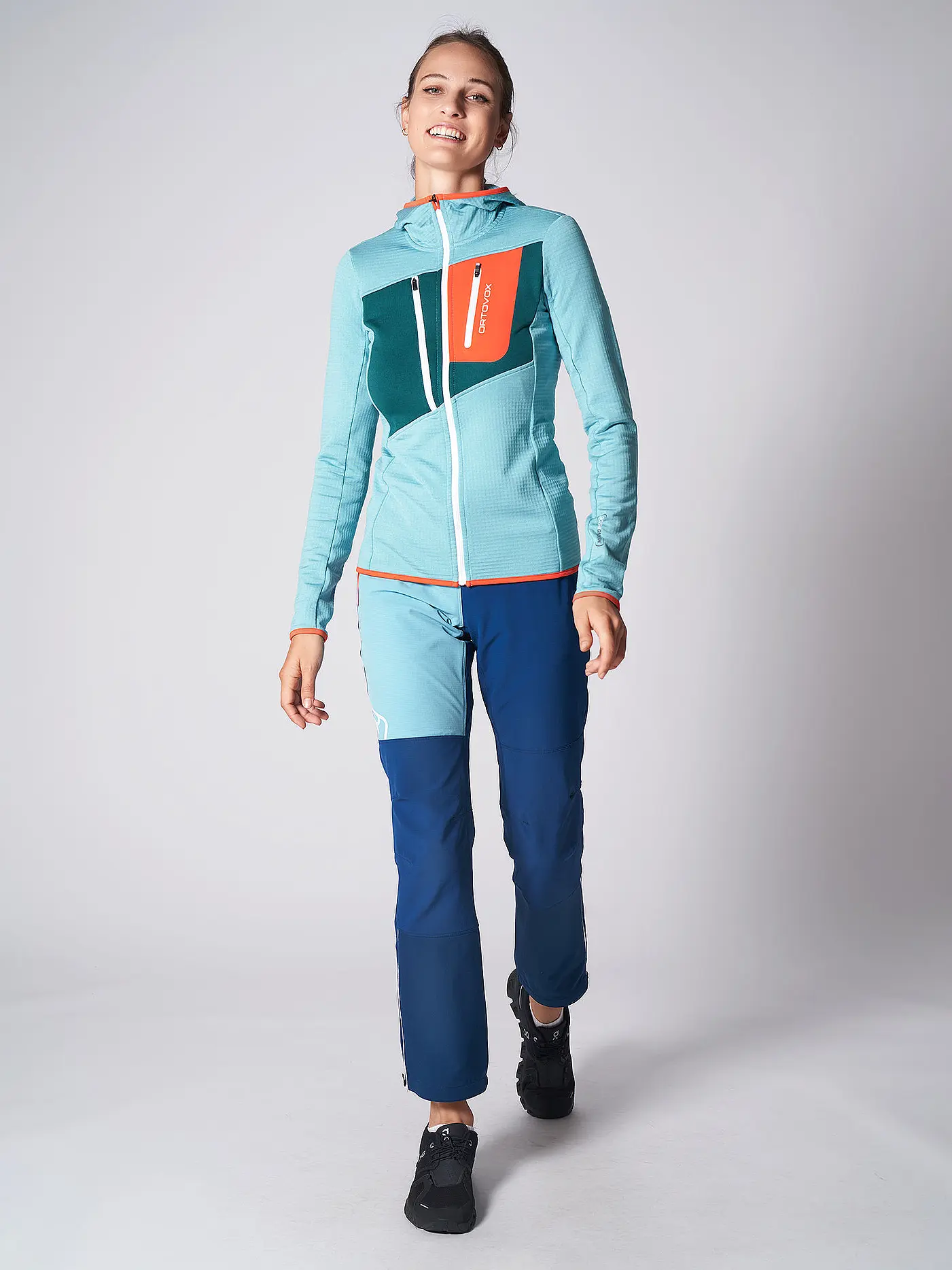 ORTOVOX | Damen Fleecejacke Grid Hoodie | 